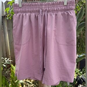 LEG3ND Dusty Rose Drawstring Athletic Shorts Size: Large